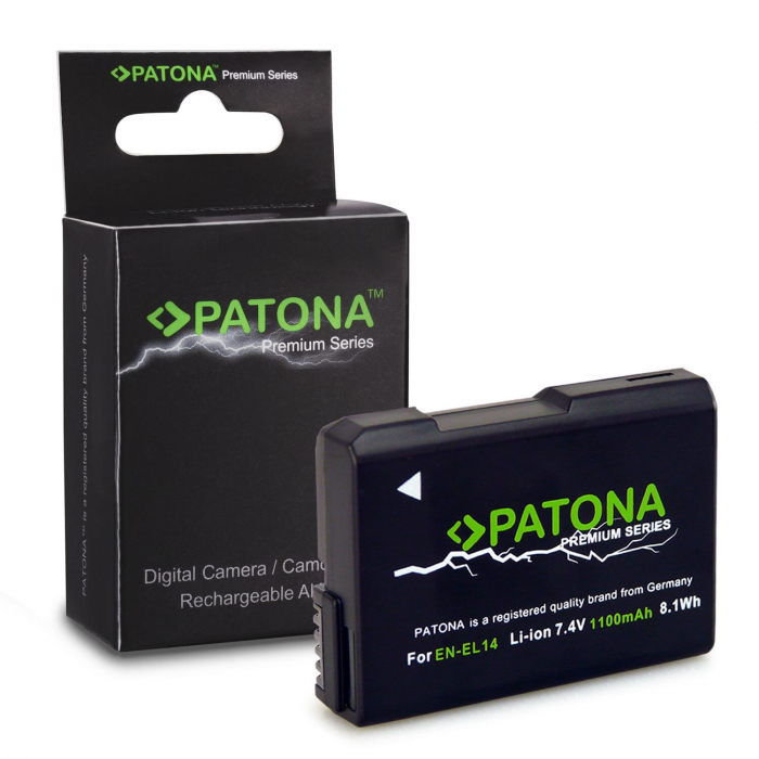 Pachet Incarcator Dual LCD USB si 2x Acumulator Patona Premium EN-EL14 pntru Nikon P7000 P7700 [3]