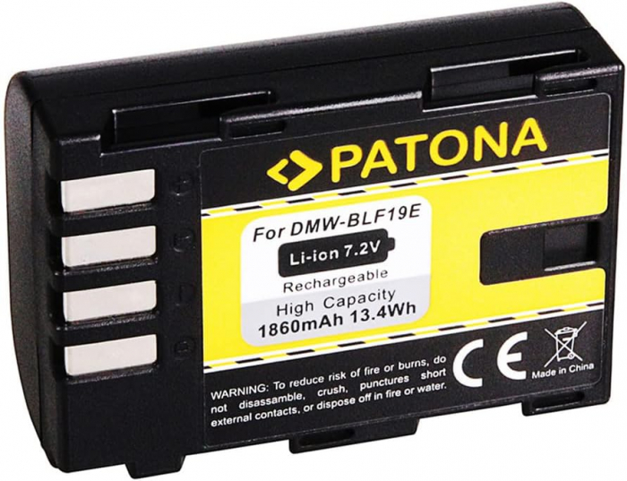 Pachet Incarcator Dual USB si 2 x Acumulatori Patona DMW-BLF19E pentru Panasonic Lumix DC-GH5 DMC-GH4 [3]