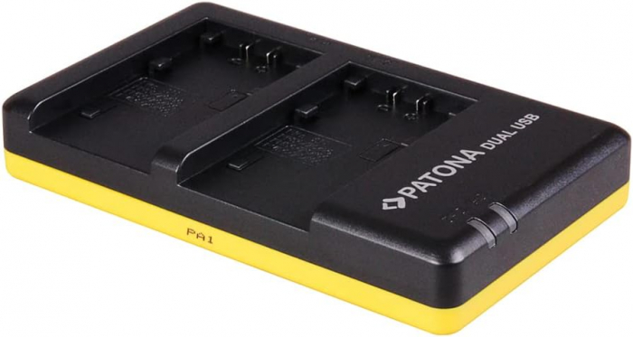 Pachet Incarcator Dual USB si 2 x Acumulatori Patona NP-FH70 pentru Sony HDR-SR5/E HDR-SR6/E [5]