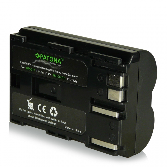 Pachet Incarcator Dual USB si 2x Acumulator Patona Premium pentru Canon BP-511 BP-512 [3]