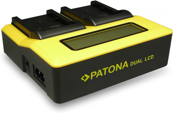 Pachet Incarcator Patona Dual LCD, 2x Acumulatori Patona NP-F970 pentru Sony DSR-200, MVC-FD200, DCR-TR7000 [3]