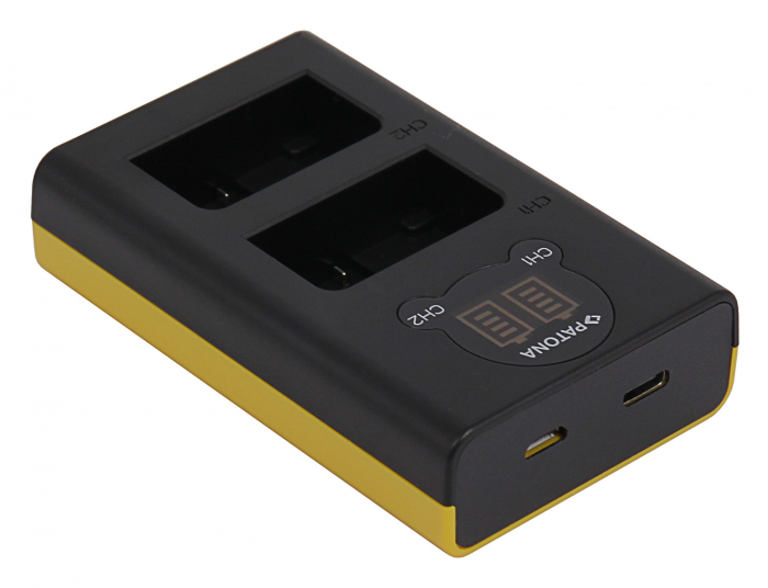 Pachet Incarcator Patona Dual LCD USB, 2x Acumulatori Patona Protect Nikon EN-EL25 [3]