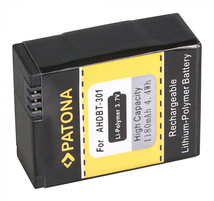 Pachet Incarcator Patona Dual USB, 2 x Acumulatori Patona AHDBT-301 pentru GoPro Hero 3 [8]