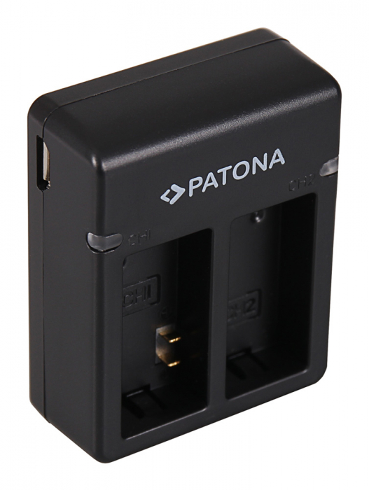 Pachet Incarcator Patona Dual USB, 2 x Acumulatori Patona AHDBT-301 pentru GoPro Hero 3 [3]