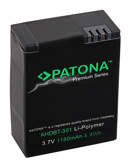 Pachet Incarcator Patona Dual USB, 2 x Acumulatori Patona Premium AHDBT-301 pentru GoPro HD Hero 3 [4]