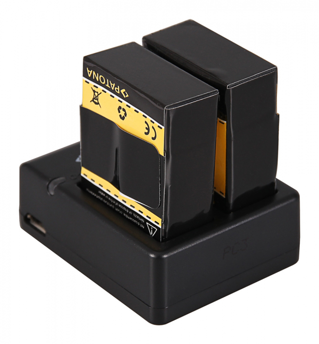 Pachet Incarcator Patona Dual USB, 2 x Acumulatori Patona Premium AHDBT-301 pentru GoPro HD Hero 3 [3]