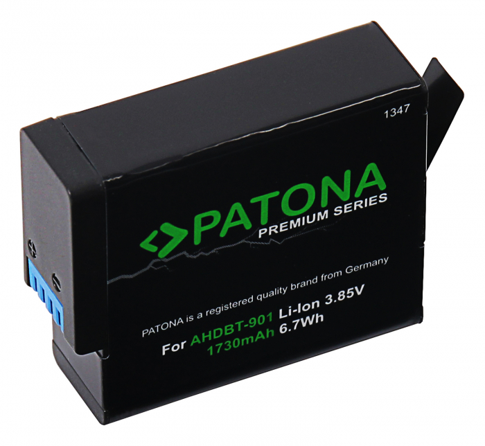 Pachet Incarcator Patona Dual USB, 2 x Acumulatori Patona Premium AHDBT-901 pentru GoPro Hero 9, Hero 10, Hero 11, Hero 12 [4]