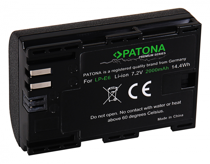 Pachet Incarcator Patona Dual USB, 2 x Acumulatori Patona Premium LP-E6 pentru Canon 7D 6D 5D Mark II III EOS R [4]