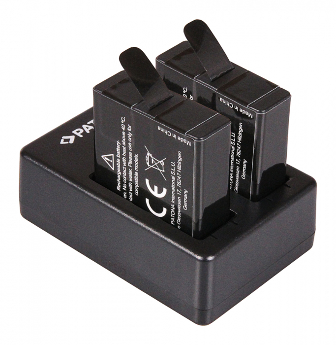 Pachet Incarcator Patona Dual USB, 2 x Acumulatori Patona Protect AHDBT-801 pentru GoPro Hero 5, 6, 7, 8 [2]