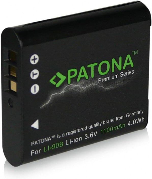 Pachet Incarcator Patona Dual USB, 2x Acumulator Patona Premium Li-90B pentru Olympus Tough TG1, TG6 [5]