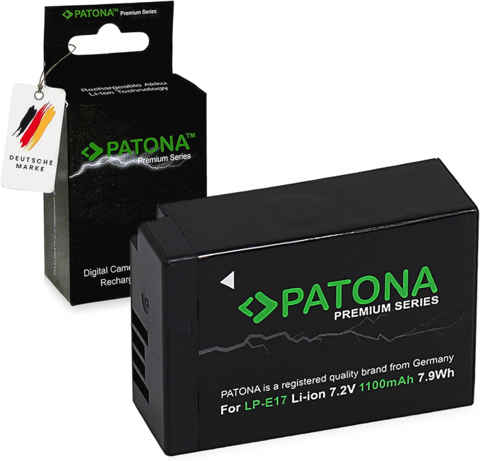 Pachet Incarcator Patona Dual USB, 2x Acumulator Patona Premium LP-E17 pentru Canon EOS 750D, 760D [2]