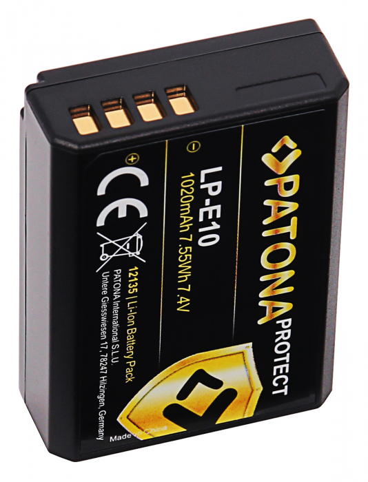 Pachet Incarcator Patona Dual USB, 2x Acumulatori Patona Protect pentru Canon LP-E10 [6]
