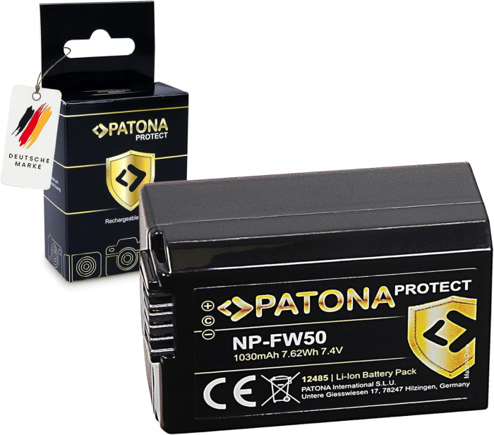 Pachet Incarcator Patona Premium Dual Performance PD, 2 x Acumulatori Patona Protect pentru Sony NP-FW50 [3]