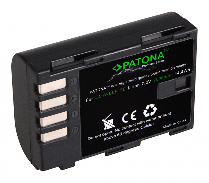 Pachet Incarcator Patona Premium Dual Performance PD LCD port USB-C, 2 x Acumulatori Patona Premium DMW-BLF19 pentru Panasonic Lumix DMC-GH3 GH3A GH4 [6]