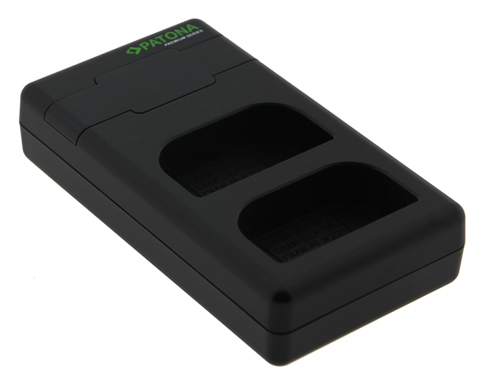 Pachet Incarcator Patona Premium Dual Performance PD LCD port USB-C, 2 x Acumulatori Patona Protect DMW-BLF19 pentru Panasonic Lumix DMC-GH3 GH3A GH4 [2]