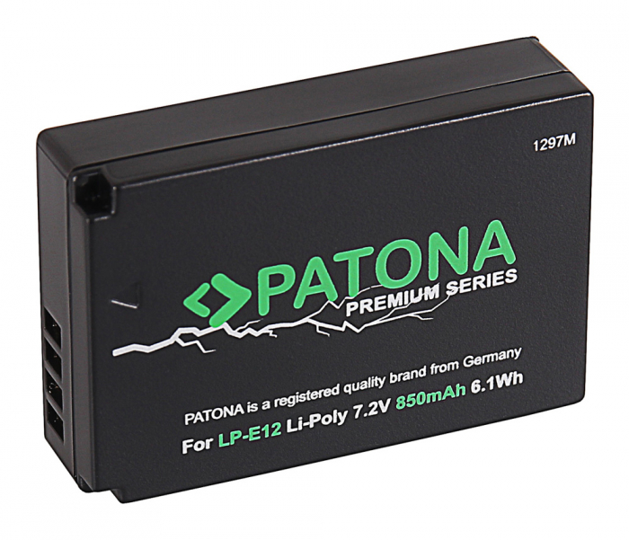 Pachet Incarcator Patona Smart Dual LCD USB, 2x Acumulatori Patona Premium pentru Canon LP-E12 [5]