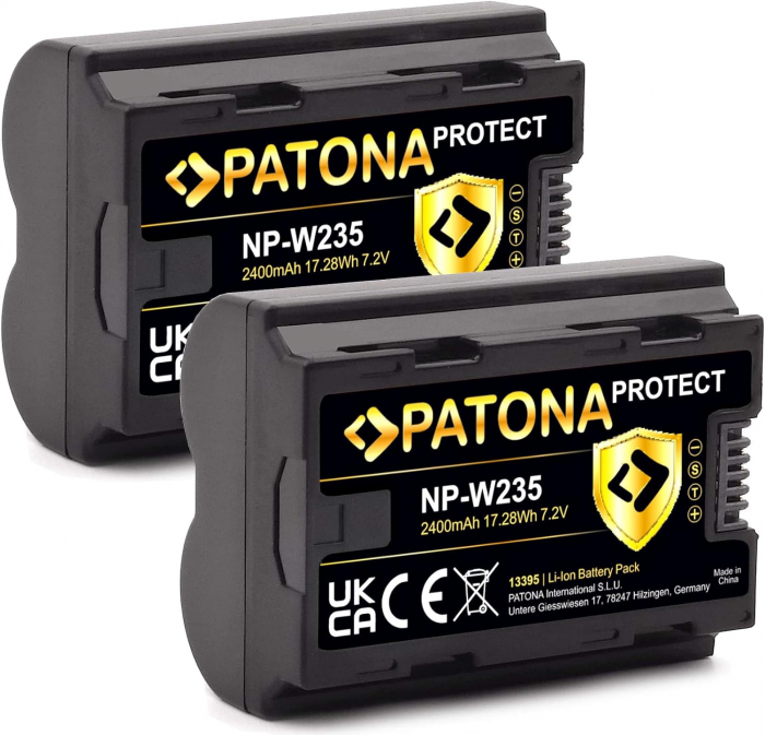 Pachet Incarcator PD Performance si 2 x Acumulatori Patona Protect NP-W235 pentru Fuji X-T4 [2]