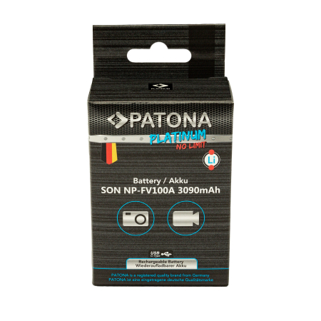 Acumulator cu intrare USB-C pentru Sony NP-FV100 3090mAh Patona Platinum [7]