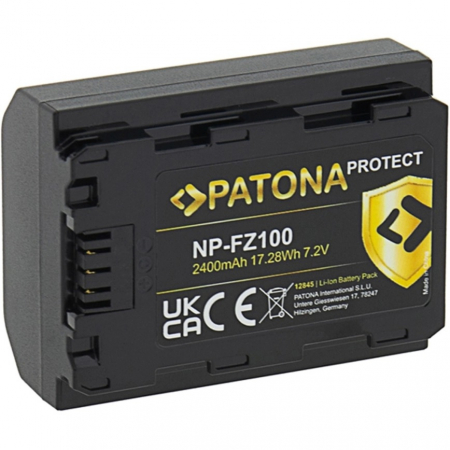 Acumulatori - Acumulator Patona Protect NP-FZ100 2400mAh pentru Sony Alpha A7 III Alpha 9 II