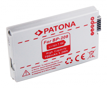 Camere video - Acumulator pentru Canon BP-208 700mAh Patona
