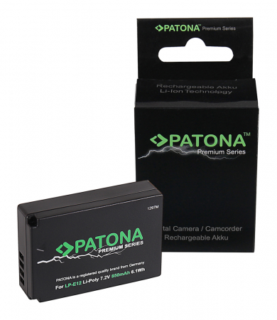Acumulator tip Canon LP-E12 850mAh Patona Premium [2]