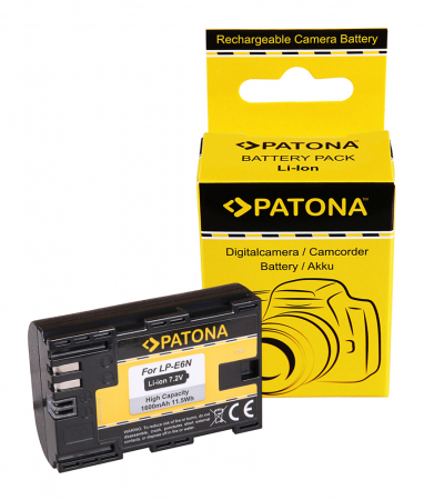 Aparate foto - Acumulator tip Canon LP-E6N 1600mAh Patona