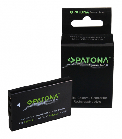 Aparate foto - Acumulator tip Fuji NP-60 1180mAh Patona Premium
