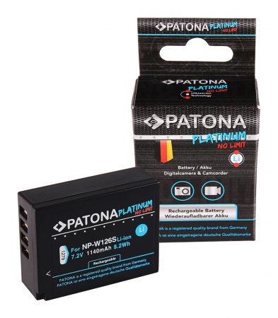 Aparate foto - Acumulator tip Fuji NP-W126S 1140mAh Patona Platinum