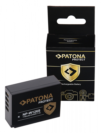 Aparate foto - Acumulator tip Fuji NP-W126S 1140mAh Patona Protect