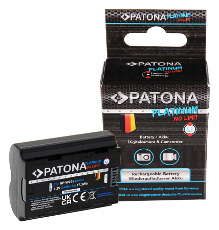 Aparate foto - Acumulator tip Fuji NP-W235 2400mAh Patona Platinum