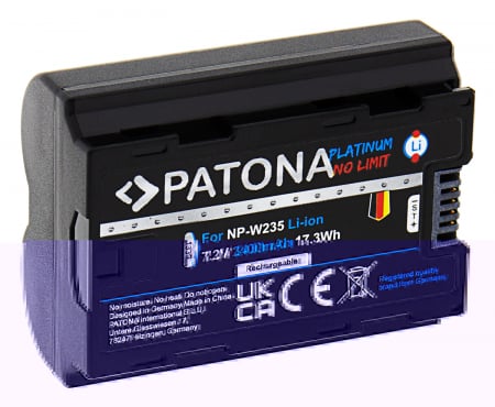 Acumulator tip Fuji NP-W235 2400mAh Patona Platinum [1]