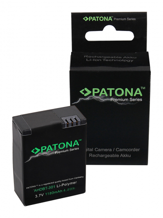 Camere video - Acumulator tip GoPro AHDBT-302 1180mAh Patona Premium