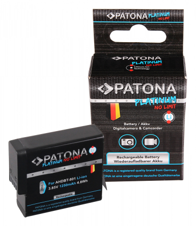 Acumulator tip GoPro AHDBT-801 1250mAh Patona Platinum [3]