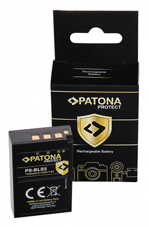 Aparate foto - Acumulator tip Olympus BLS5 1100mAh Patona Protect