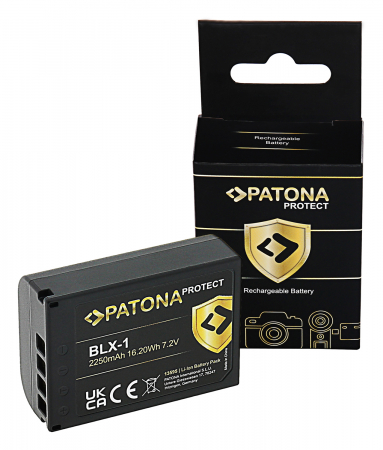 Aparate foto - Acumulator tip Olympus BLX-1 2250mAh Patona Protect