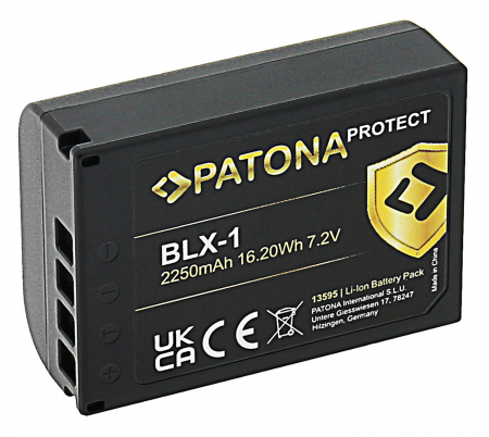 Acumulator tip Olympus BLX-1 2250mAh Patona Protect [1]