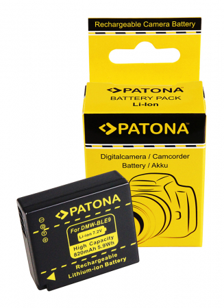 Aparate foto - Acumulator tip Panasonic DMW-BLE9 820mAh Patona
