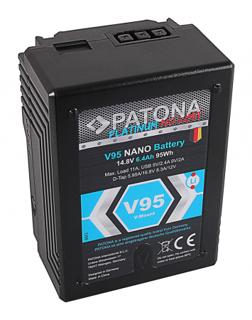 Acumulator tip Sony BP-150w 6400mAh V-Mount Patona Platinum Nano [2]