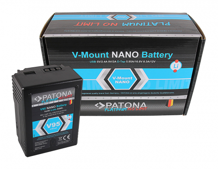 Camere video - Acumulator tip Sony BP-150w 6400mAh V-Mount Patona Platinum Nano