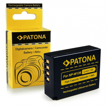 Aparate foto - Acumulator tip Fuji NP-W126 1020mAh Patona