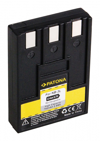 Acumulatori - Acumulator pentru Canon NB-3L 750mAh Patona