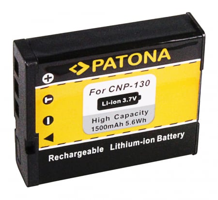 Acumulator tip Casio NP-130 1500mAh Patona [1]