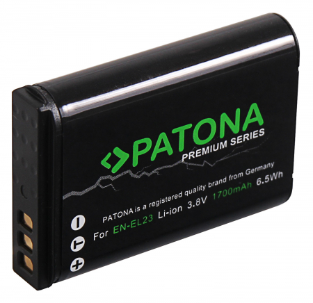 Aparate foto - Acumulator pentru Nikon EN-EL23 1700mAh Patona Premium