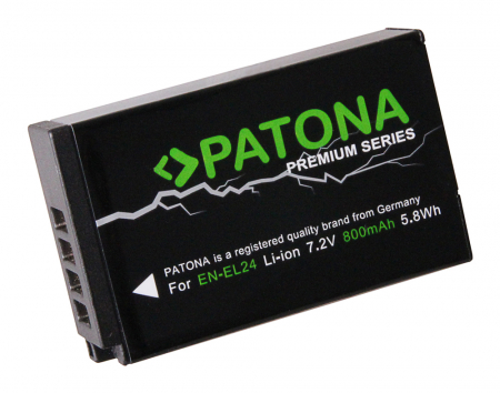 Aparate foto - Acumulator pentru Nikon EN-EL24 800mAh Patona Premium