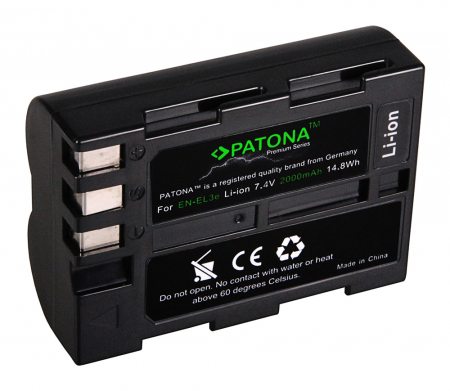 Aparate foto - Acumulator pentru Nikon EN-EL3e 2000mAh Patona Premium
