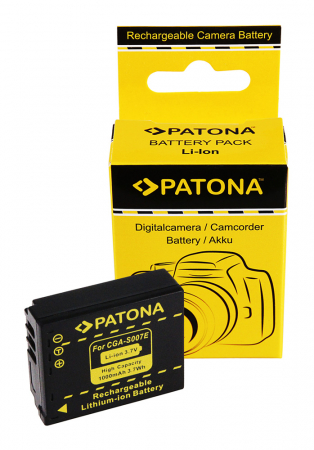 Acumulator Patona CGA-S007 1000mAh pentru Panasonic DMC-TZ5 [2]