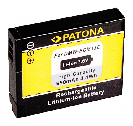Aparate foto - Acumulator pentru Panasonic DMW-BCM13E 950mAh Patona