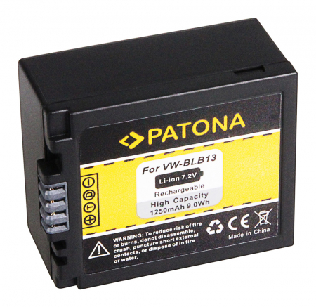 Aparate foto - Acumulator tip Panasonic DMW-BLB13 1250mAh Patona