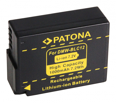 Aparate foto - Acumulator tip Panasonic DMW-BLC12 1000mAh Patona