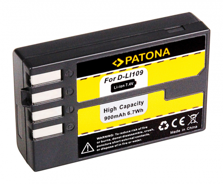 Aparate foto - Acumulator pentru Pentax D-Li109 900mAh Patona